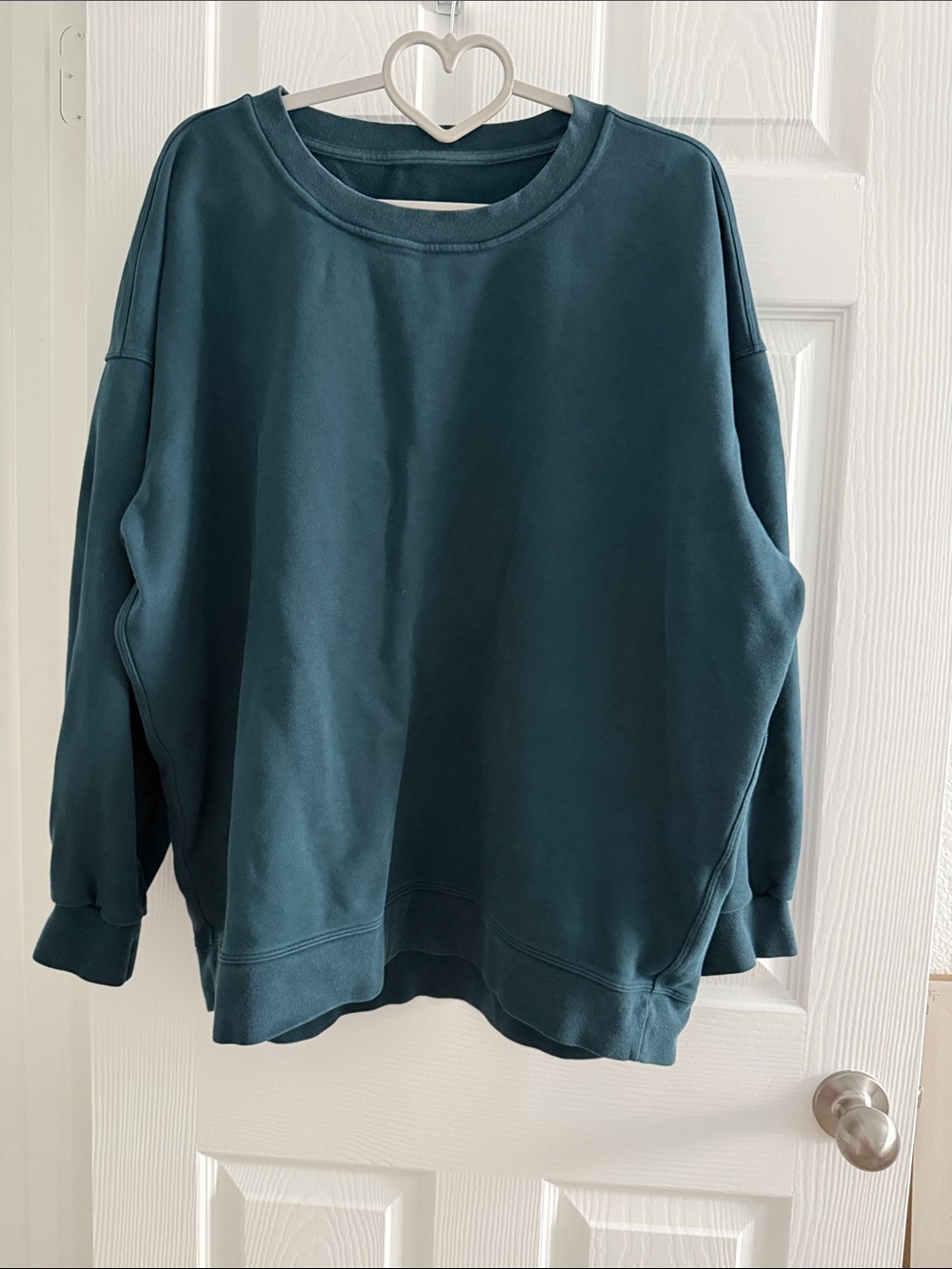 lululemon athletica Deep Teal Relaxed Crewneck Sweater